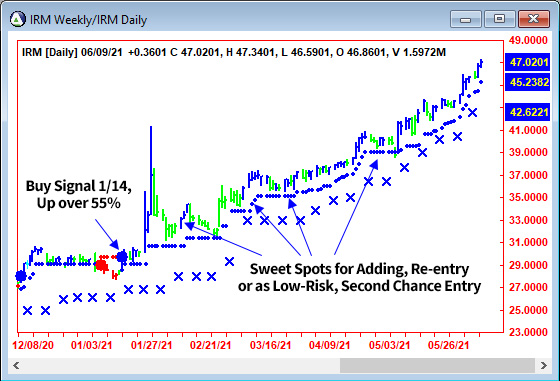 AbleTrend Trading Software IRM chart