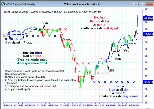 AbleTrend Trading Software WSM chart